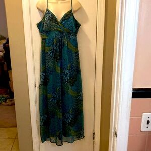 Apt. 9 XL Blue and Green Sleeveless  Sundress 25-149-1